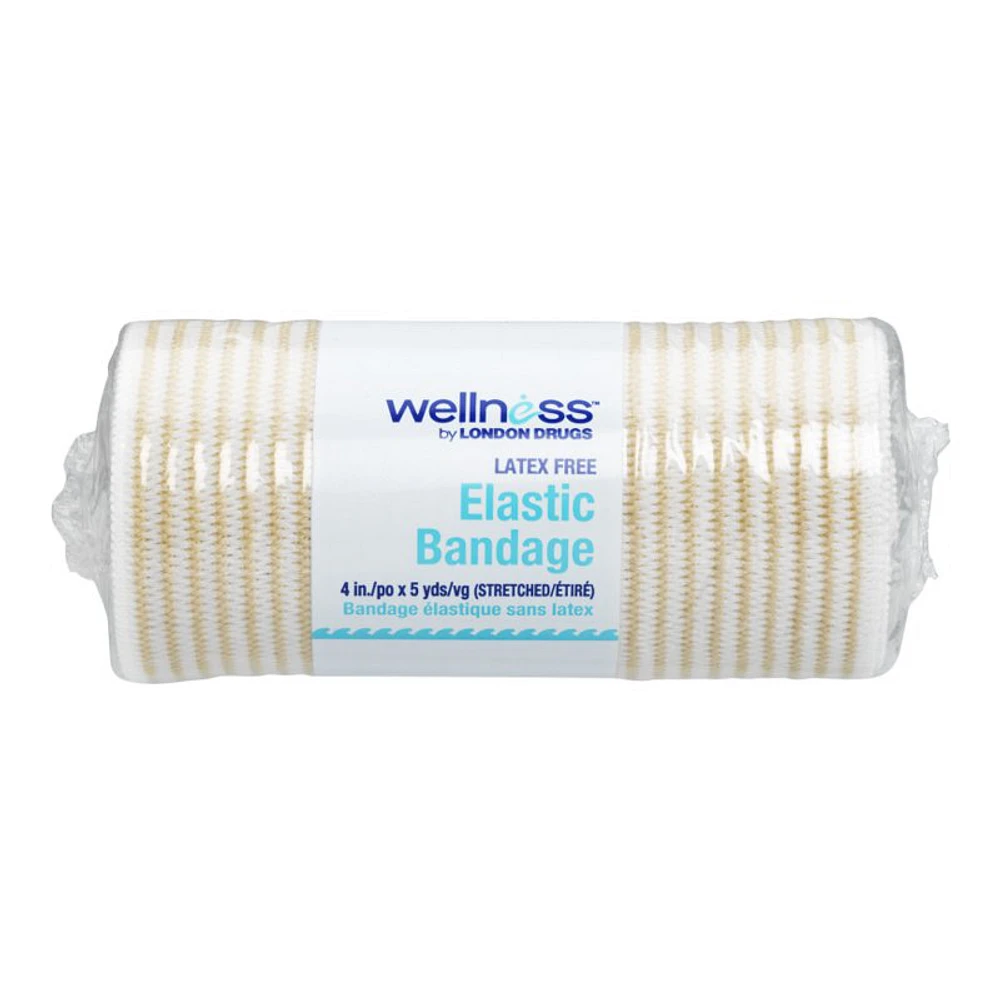 Wellness Elastic Gauze Bandage - 10.2 cm x 4.6 m