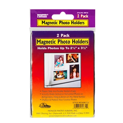 Pioneer Magnetic 2.5 x 3.5in Photo Holder - 2 pack - 2.5x3.5in