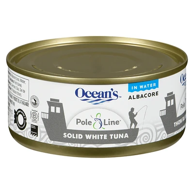 Ocean's Pole & Line Solid White Tuna in Water - 170g 
