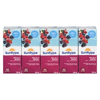 SunRype 60% Less Sugar Juice - Wildly Berry - 5x200ml