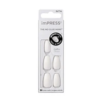 Kiss ImPRESS Press-on Manicure False Nails Kit - Medium - Coffin - Frosting - 30s