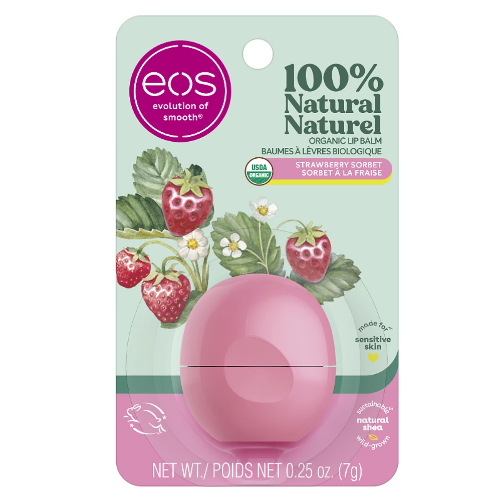 eos Lip Balm - Strawberry Sorbet - 7g