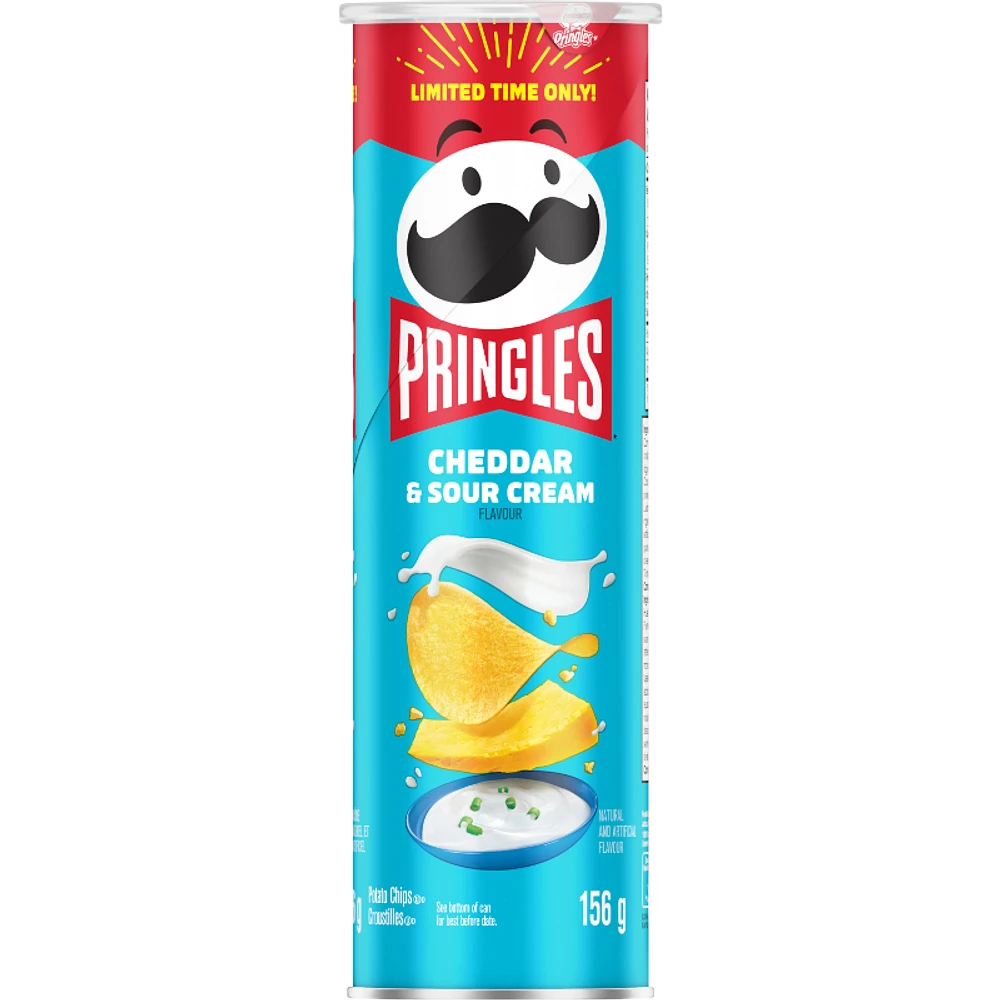 Pringles Potato Chips - Cheddar and Sour Cream - 156g