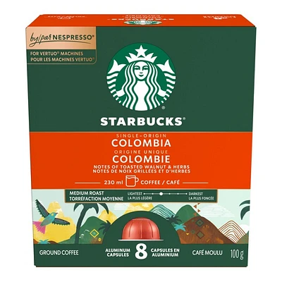 Starbucks Nespresso Vertuo Coffee Capsules - Colombia - 8s