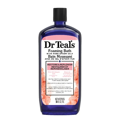 Dr Teal's Pink Himalayan Foaming Bath - Restore & Replenish - 1000ml