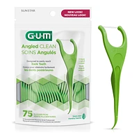 G.U.M Angled Flosser Picks - Fresh Mint - 75s