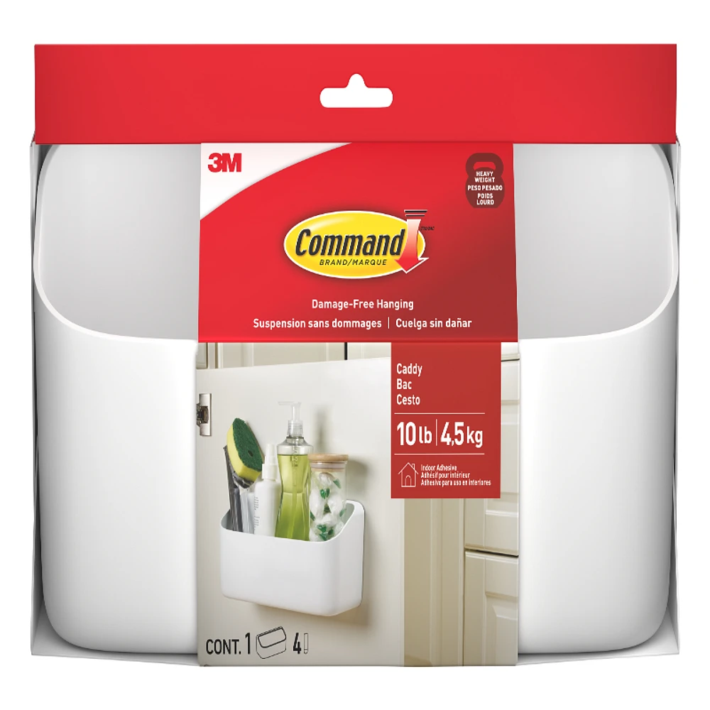 3M Command Cabinet Caddy - White - Single