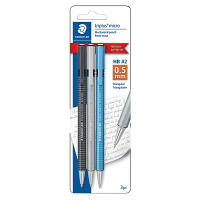 Staedtler Triplus Micro Mechanical Pencil - 0.5mm - 3 Pack