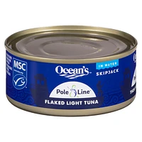 Ocean's Pole & Line Flaked Light Tuna in Water - 170g