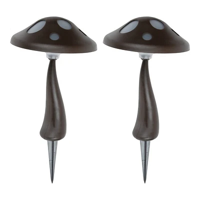 Moonrays Solar Mushroom Stake Light - 2 pack - 25067MR