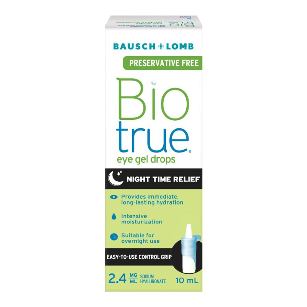 Biotrue Night Time Relief Gel Drops - 10ml
