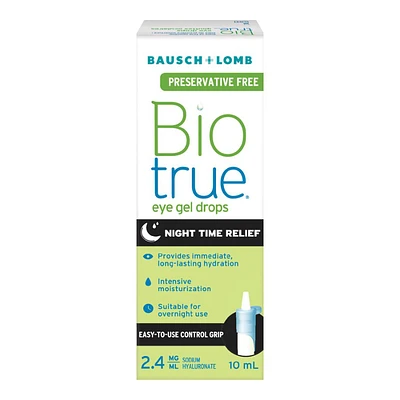 Biotrue Night Time Relief Gel Drops - 10ml