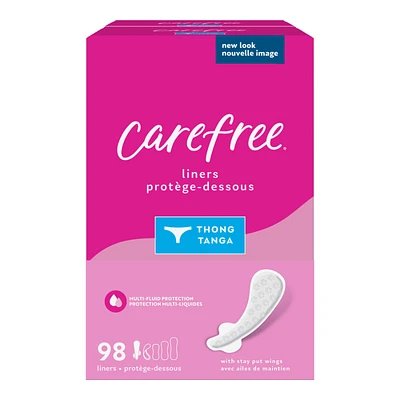 Carefree Thong Regular Pantyliners Unscented - 98s
