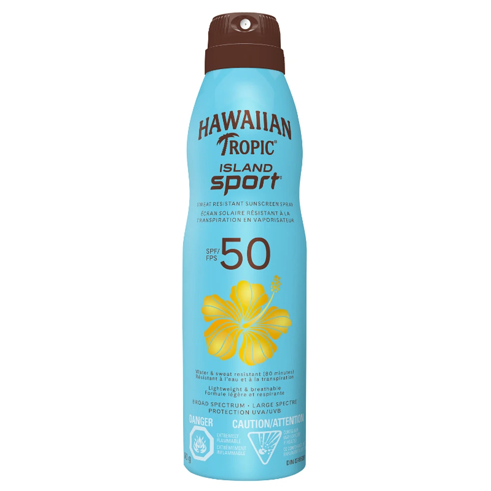 Hawaiian Tropic Island Sport Sunscreen Spray - SPF 50 - 170g