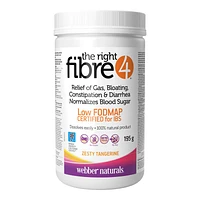 Webber Naturals The Right Fibre4 Powder - Zesty Tangerine - 195g