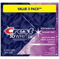Crest 3DW ADV RAD 3X70ML in Mint