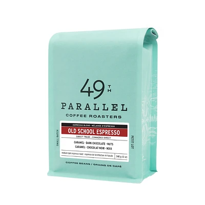 49th Parallel Coffee Roasters Old School Espresso Coffee Beans - 340g