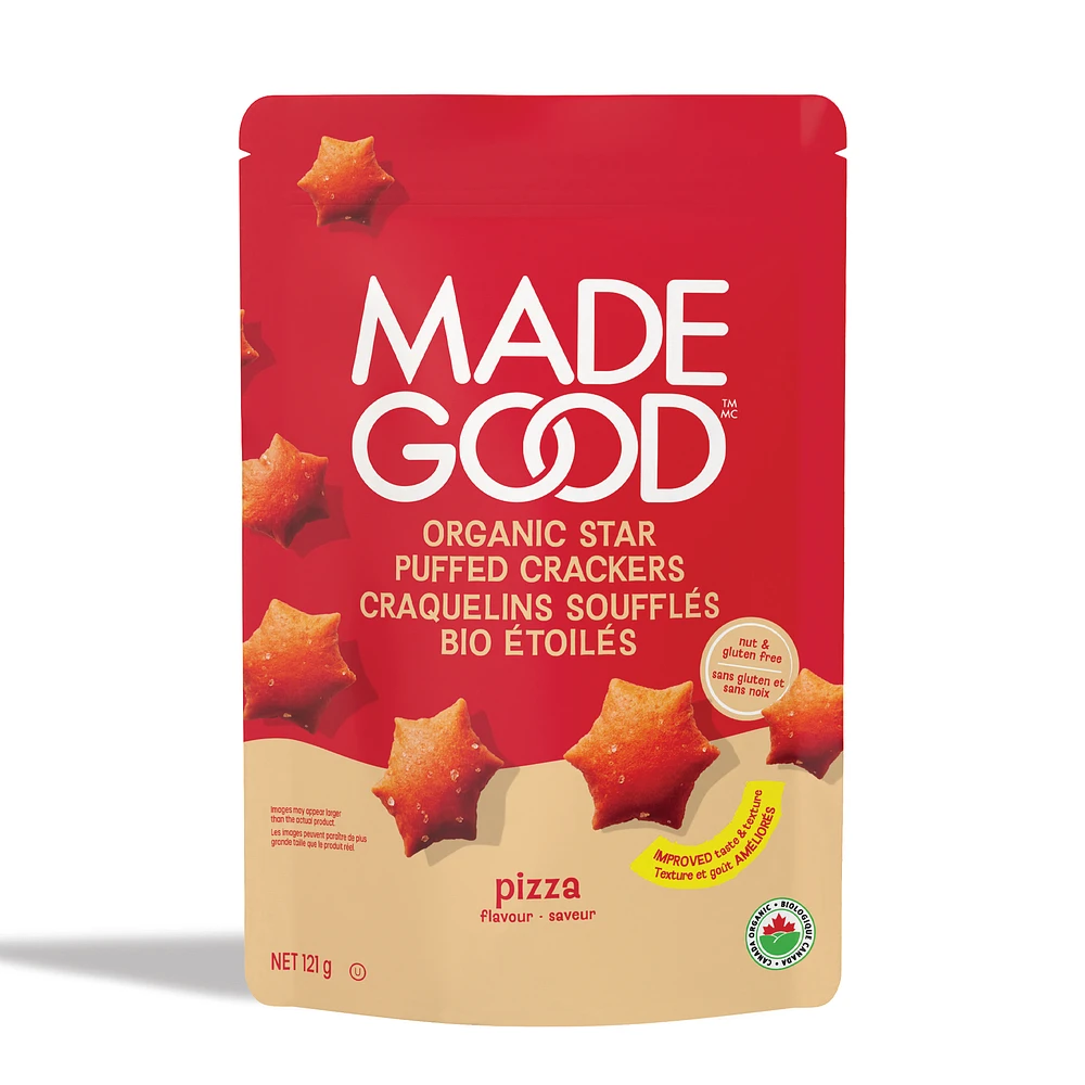 Made Good Star Puffed Crackers - Pizza - 121g