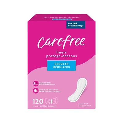 Carefree Body Shape Acti-Fresh Regular Pantiliner - Unscented - 120s
