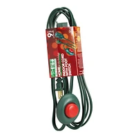 Globe Outlet with Foot Switch - 3m - Green