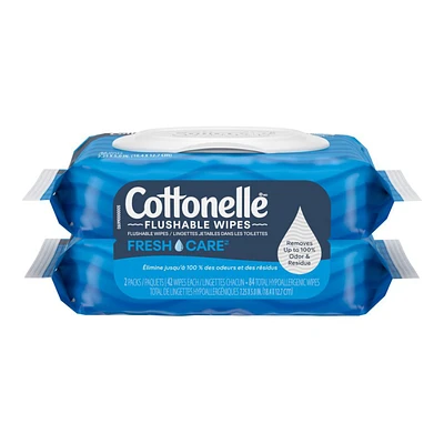 Cottonelle Cleaning Wipes - 2 x 42 Wipes
