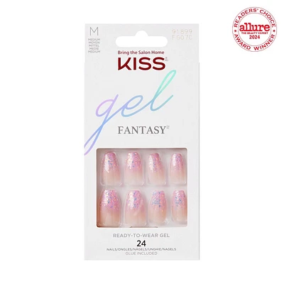 Kiss gel FANTASY False Nails Kit - Medium - Coffin - Winter Sparks - 28's