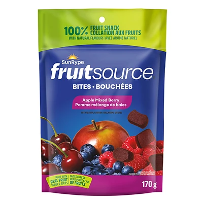 Sun-Rype Fruit source Mini-Bites - Apple Mixed Berry - 170g