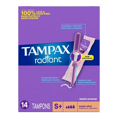 Tampax RADIANT SUPER PLUS