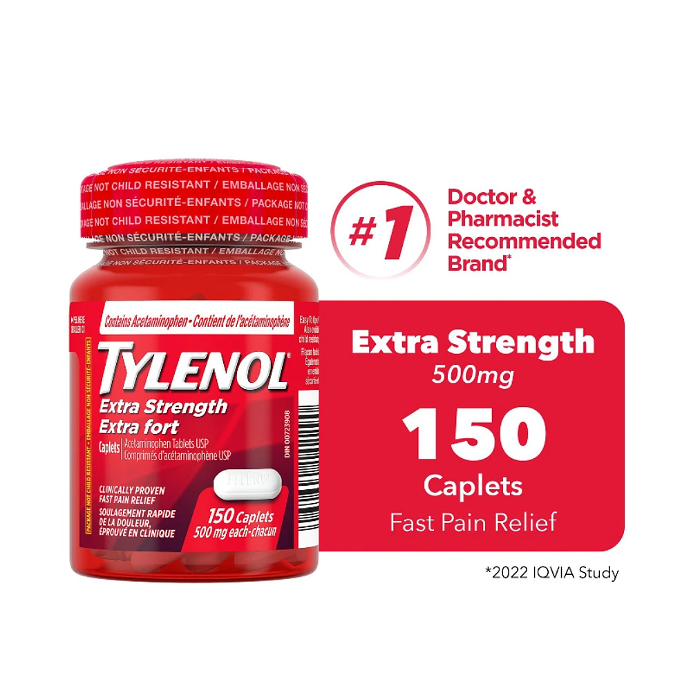 Tylenol* Extra Strength - 500mg/150s
