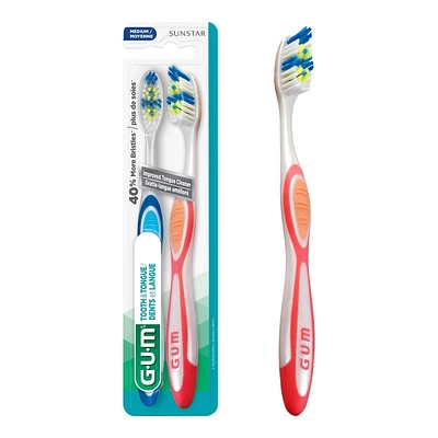 G.u.m. Gum Tooth &Tongue Toothbrush Size MED