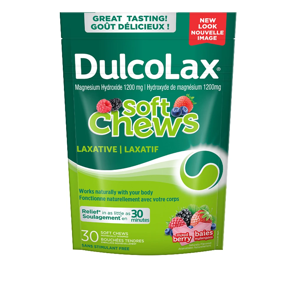 Dulcolax Soft Chews Laxatives - Mixed Berries - 30's