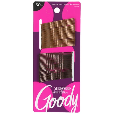 Goody Colour Collection Bobby Pins - Brunette - 50 pack