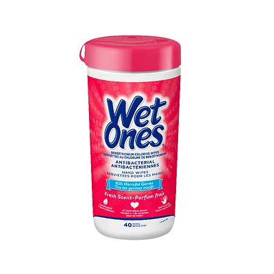 Wet Ones Anti-Bacterial Wipes - 40s
