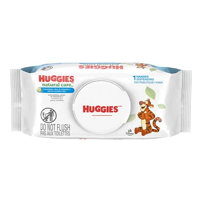 Huggies Natural Care Refreshing Baby Wipes - Cucumber and Green Tea - 56 Wipes