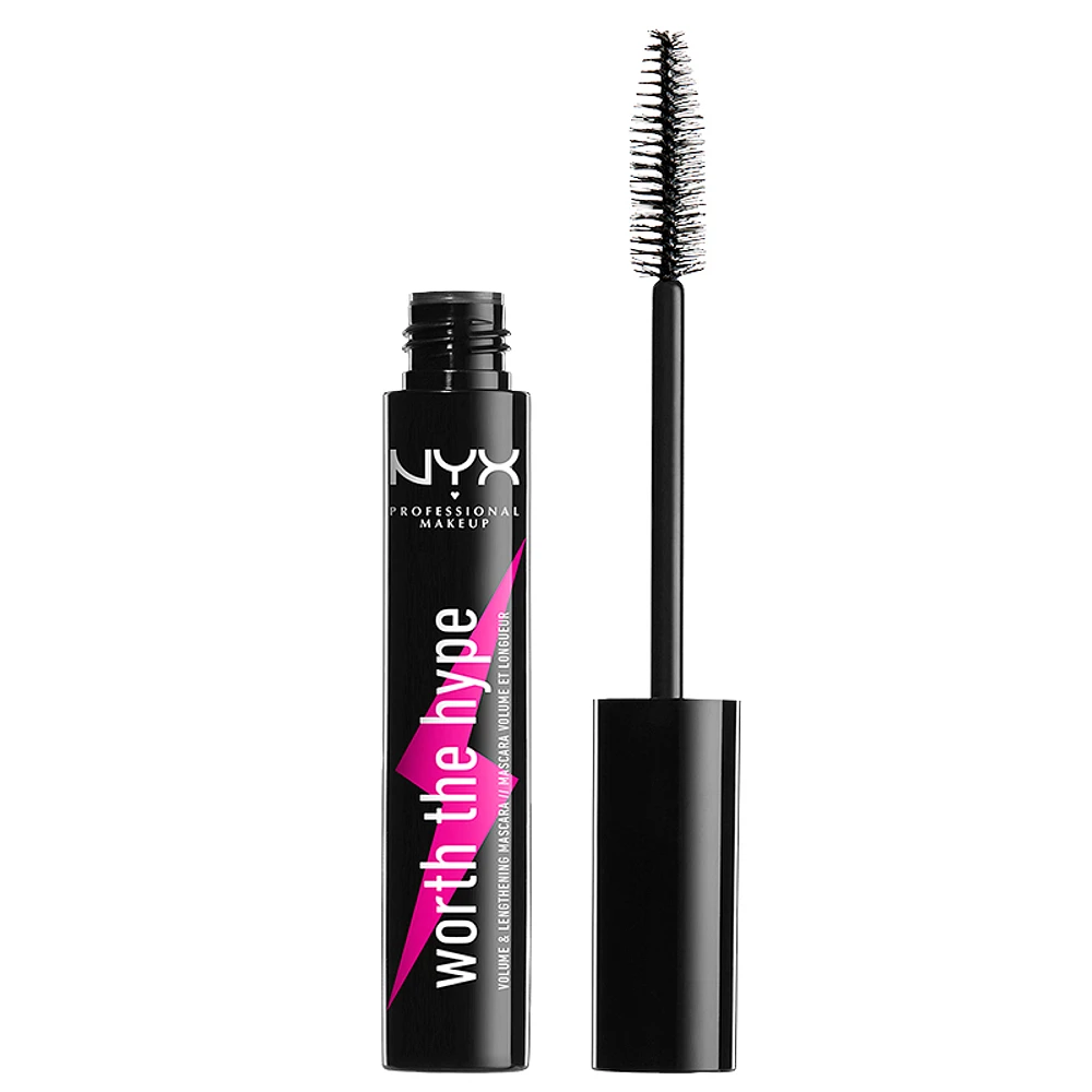 NYX Professional Makeup Worth The Hype Volumizing & Lengthening Mascara - Black