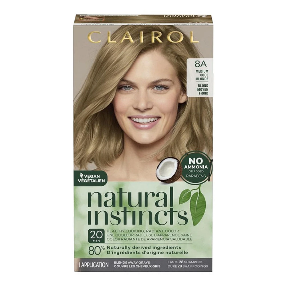 Clairol Natural Instincts Hair Colour - 8A Medium Cool Blonde