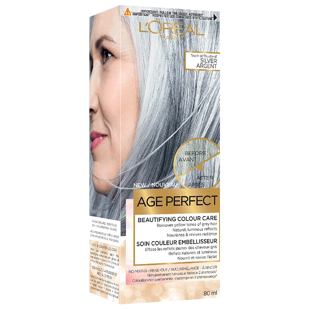 L'Oreal Age Perfect Beautifying Colour Care - Touch Of Silver - 80ml