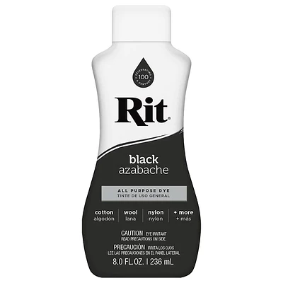 Rit All-Purpose Liquid Dye - Black - 236ml