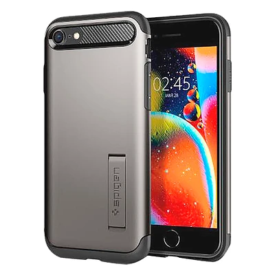 Spigen Slim Armor Case for iPhone SE/8/7 - Gunmetal - SGPACS00887