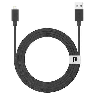 FURO Lightning Cable - USB Type A to Lightning Connector - 10 Feet - Black - FT8204