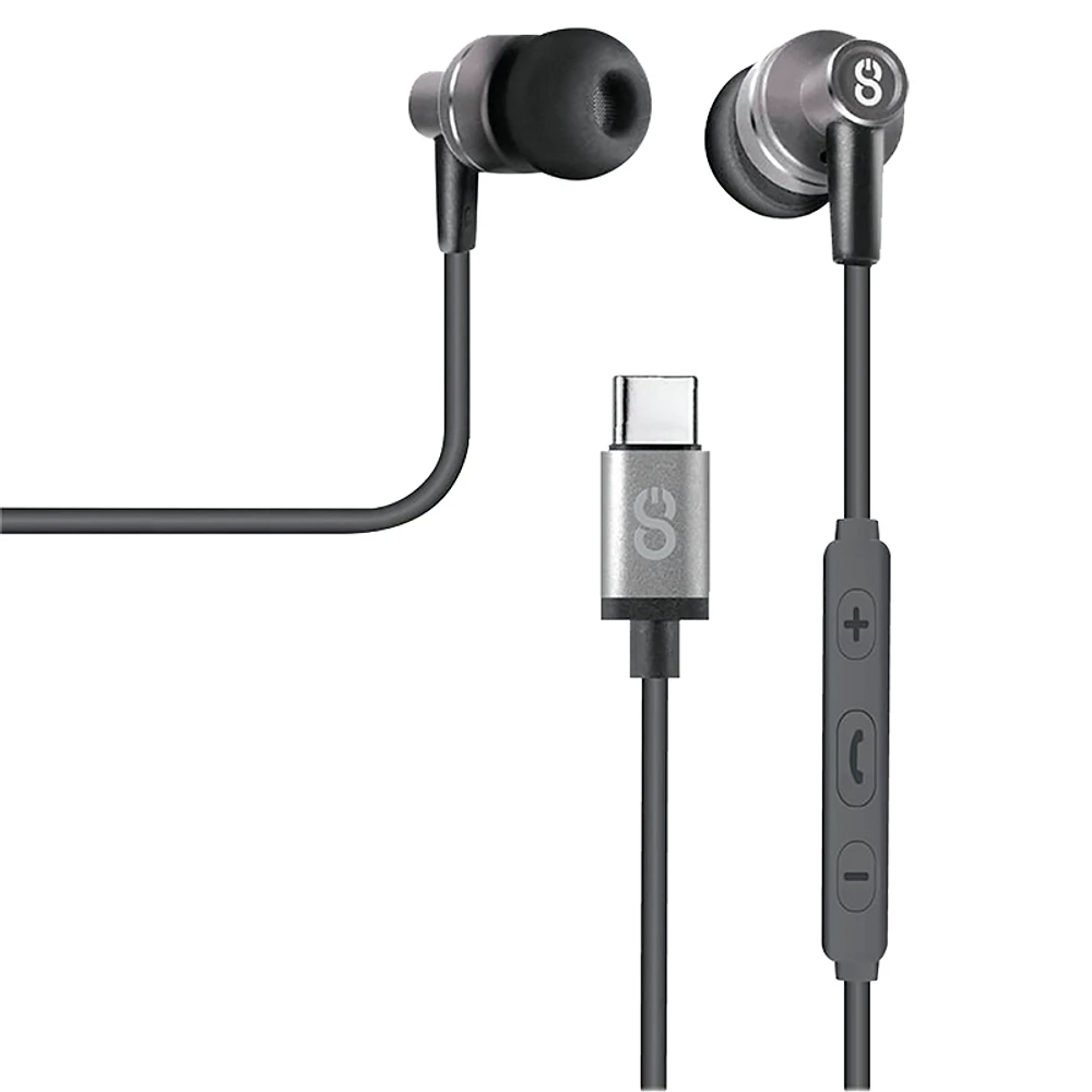 Logiix tuneFREQS USB-C In-Ear Headphones - Grey - LGX13164