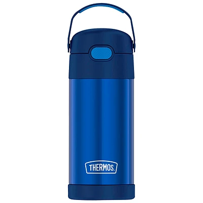 Thermos FUNtainer Thermal Bottle with Straw - Navy - 355ml