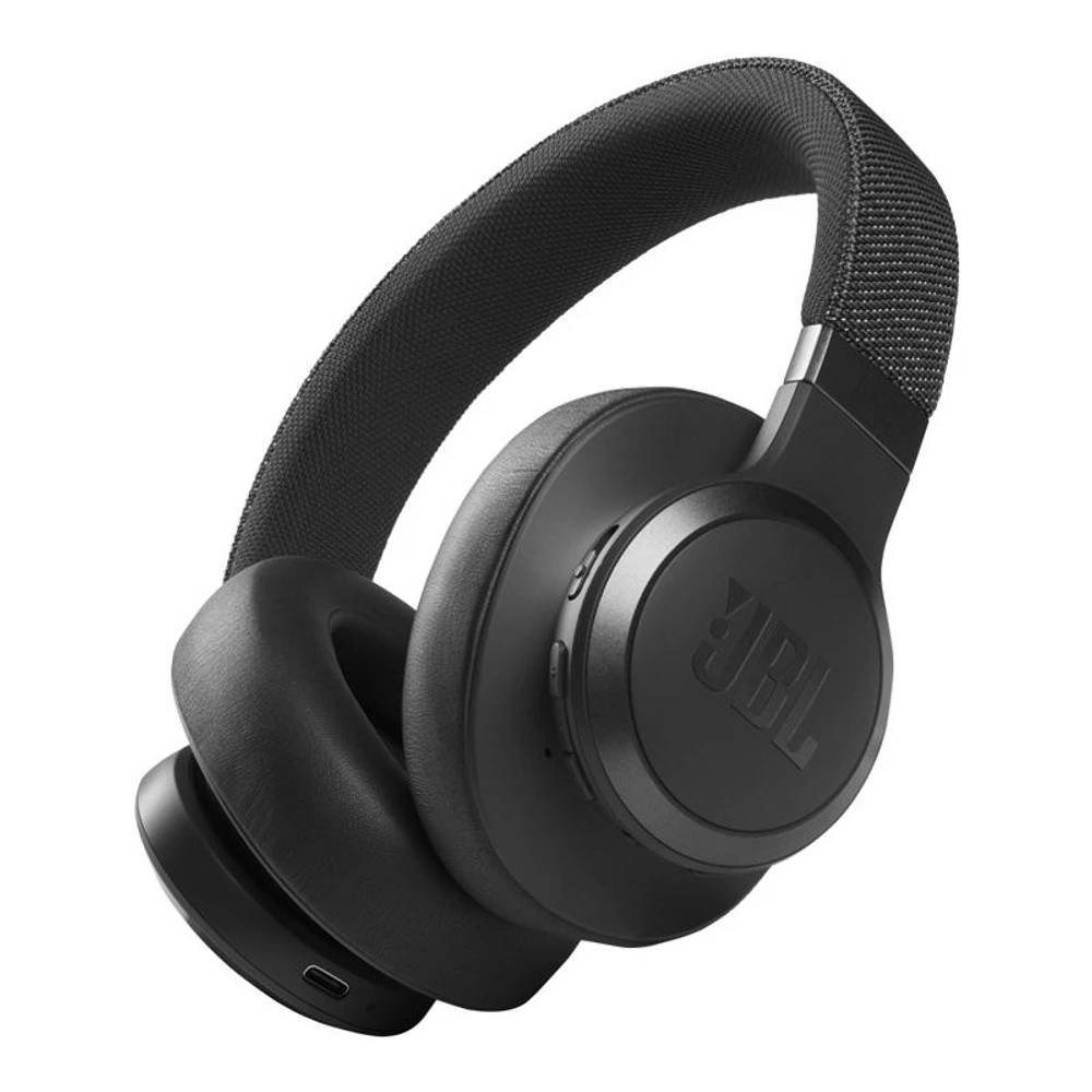 JBL Live 660NC Wireless Over-Ear Noise Cancelling Headphones - Black - JBLLIVE660NCBLKAM