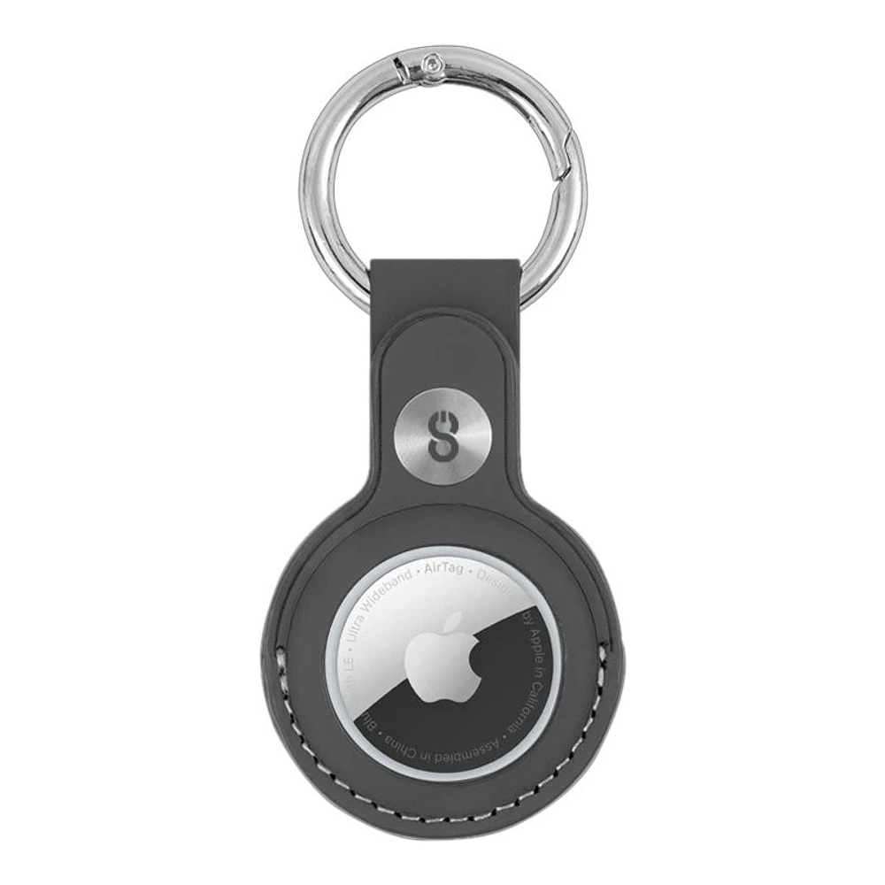 LOGiiX Leather Tag for Apple AirTag - Black