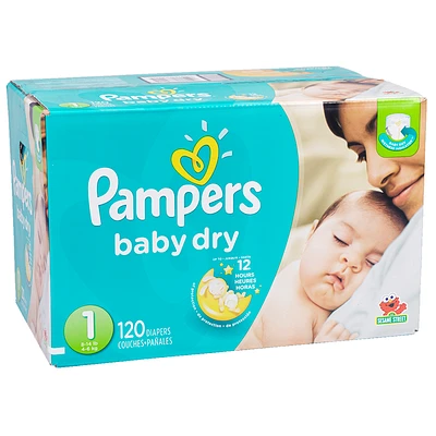 Pampers Baby Dry Diapers - Size 1 - 120's