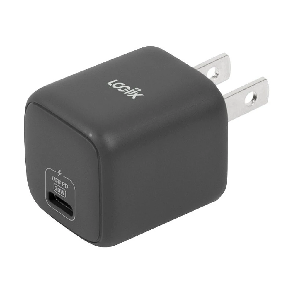 LOGiiX Power Cube Mini PD Power Adapter - Black - LGX-13360