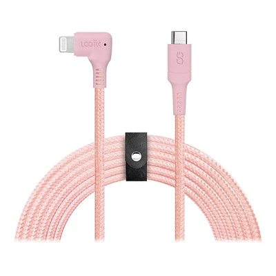 LOGiiX Piston Connect XL 90 USB-C to Lightning Cable - 3m