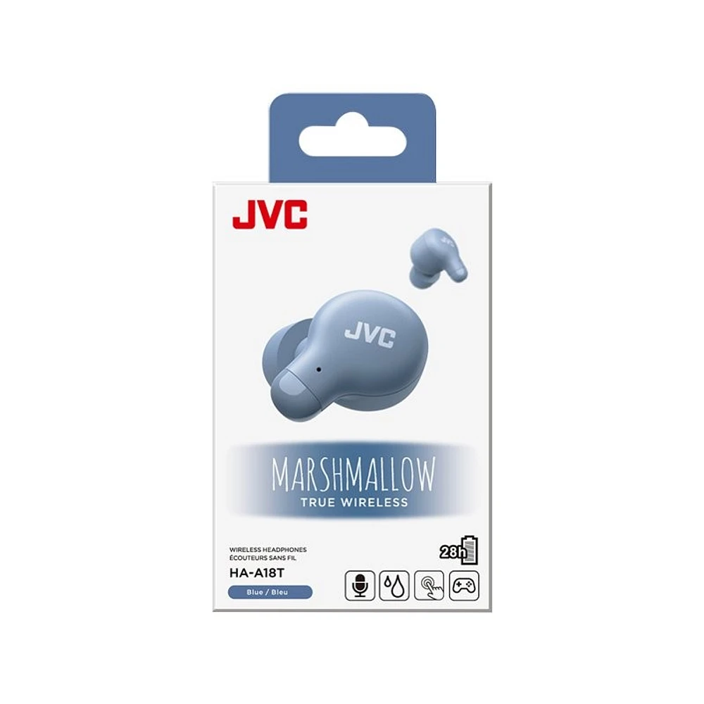 JVC Marshmallow True Wireless In-Ear Headphones - Blue - HA-A18T-A