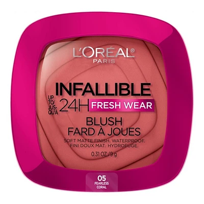 L'Oreal Paris Infallible 24H Fresh Wear Blush - Fearless Coral (05)