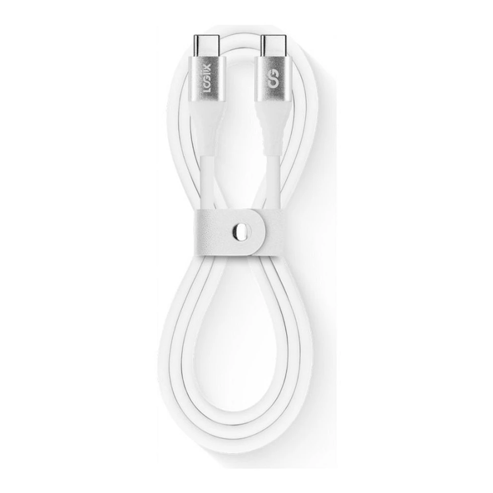 LOGiiX Vibrance USB-C to USB-C Cable - White - 1m